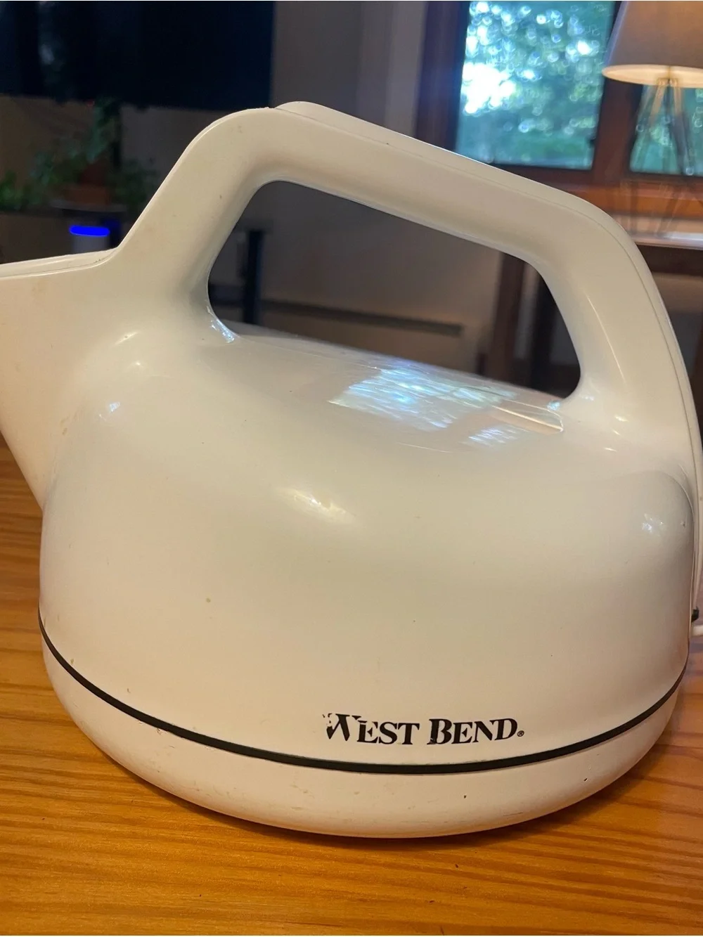 White Electric Kettle with Easy-Grip Handle